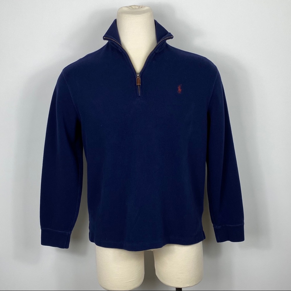 Polo by Ralph Lauren Navy Blue Zip Up Sweater